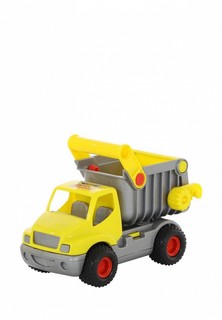 Игрушка Wader "КонсТрак", автомобиль-самосвал жёлтый (в коробке)