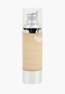 Тональный крем Seventeen Seventeen. SKlN PERFECT Ultra Coverage Foundation с матируюшим эффектом, водостойкий SPF15, тон.00, 30 мл