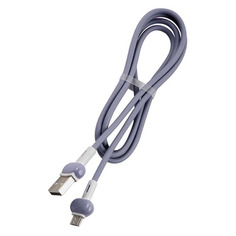 Кабель Redline Candy, micro USB (m) - USB (m), 1м, 2A, фиолетовый [ут000021987]
