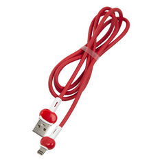 Кабель Redline Candy, Lightning (m) - USB (m), 1м, 2A, красный [ут000021989]
