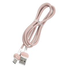 Кабель Redline Candy, USB Type-C (m) - USB (m), 1м, в оплетке, 2A, розовый [ут000021996]