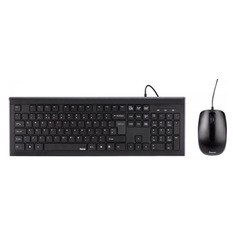Комплект (клавиатура+мышь) HAMA Cortino, USB, проводной, черный [r1134958]