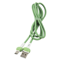 Кабель Redline Candy, USB Type-C (m) - USB (m), 1м, в оплетке, 2A, зеленый [ут000021995]