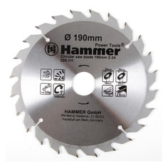 Пильный диск Hammer 205-111 CSB WD, по дереву, 190мм, 30мм [30661]