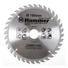 Пильный диск Hammer 205-112 CSB WD, по дереву, 190мм, 30мм [30662]