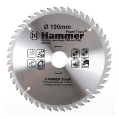 Пильный диск Hammer 205-113 CSB WD, по дереву, 190мм, 30мм [30663]