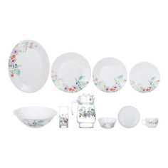 Сервиз столовый LUMINARC Essence Rose pompon, 46 предметов, белый [n2083]