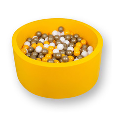 Сухой бассейн Hotenok Премиум золото шар.:200шт желтый (SBH082)