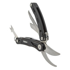 Мультитул TESLA МТ-06, 4 функций, черный [530171]