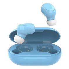 Гарнитура HIPER TWS OKI, Bluetooth, вкладыши, голубой [htw-lx4]