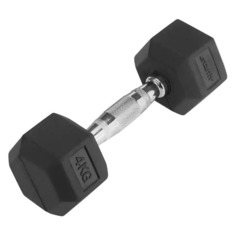 Гантель Starfit DB-301 1гант. 4кг обрезин. черный (УТ-00007097)