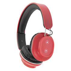 Гарнитура Interstep SBH-350 Touch, Bluetooth, накладные, красный/черный [64385]
