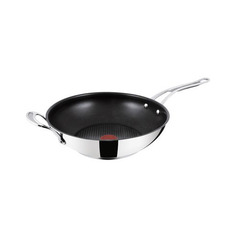 Сковорода ВОК (WOK) TEFAL Jamie Oliver H8038844, 30см, без крышки, черный [2100098945]