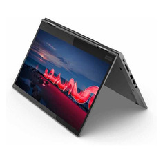 Ноутбуки Ноутбук-трансформер LENOVO ThinkPad X1 Yoga G5 T, 14", Intel Core i7 10510U 1.8ГГц, 16ГБ, 1ТБ SSD, Intel UHD Graphics , Windows 10 Professional, 20UB002WRT, серый