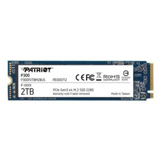 SSD накопитель Patriot P300 P300P2TBM28 2ТБ, M.2 2280, PCI-E x4, NVMe Патриот
