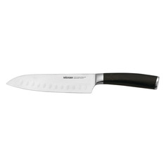 Нож кухонный Nadoba Dana 722511 стальной сантоку лезв.175мм прямая заточка дерево/серебристый пласт.