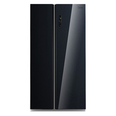 Холодильники Холодильник MIDEA MRS518SNGBL, двухкамерный, черный