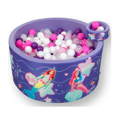Сухой бассейн Hotenok Barbie Сказочная вечеринка шар.:200шт фиолетовый (SBH413_BB)