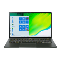 Ультрабук ACER Swift 5 SF514-55GT-73SA, 14", IPS, Intel Core i7 1165G7 2.8ГГц, 16ГБ, 1ТБ SSD, NVIDIA GeForce MX350 - 2048 Мб, Windows 10, NX.HXAER.004, темно-зеленый