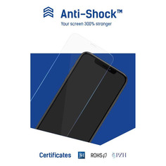 Защитная пленка для экрана и задней крышки Anti-shock для универсальный 7" антиблик, 100 х 180 мм, 1 шт, прозрачный Noname