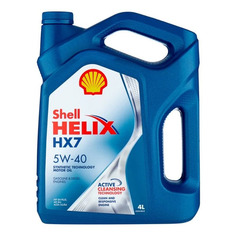 Моторное масло SHELL Helix HX 7 5W-40 4л. полусинтетическое [550051497]