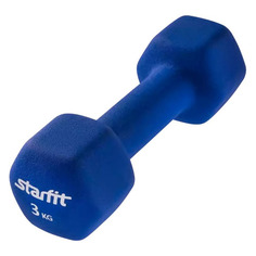 Гантель Starfit DB-201 1гант. 3кг неопр. синий (УТ-00009072)