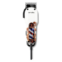 Машинка для стрижки ANDIS US-1 Fade in Barber Pole Design белый/рисунок [66725]