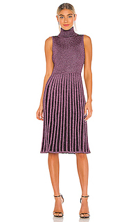 Платье миди pleated - MILLY