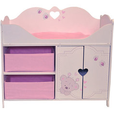 Кроватка-шкаф для кукол Paremo "Рони" Мини, стиль 1