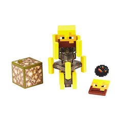 Маленькая фигурка Minecraft Blaze, с артикуляцией Mattel
