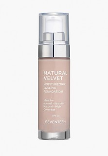 Тональный крем Seventeen Seventeen. NATURAL VELVET MOISTURIZING LASTING FOUNDATION натуральный бежевый, 35 мл