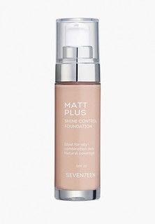 Тональный крем Seventeen Seventeen. MATT PLUS SHINE CONTROL FOUNDATION матирующий, фарфор, 30 мл