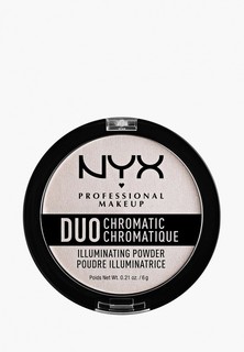 Хайлайтер Nyx Professional Makeup Duo Chromatic Illuminating Powder, оттенок 04, Snow rose, 6 г