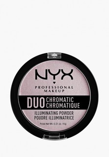 Хайлайтер Nyx Professional Makeup Duo Chromatic Illuminating Powder, оттенок 02, Lavender Steel, 6 г