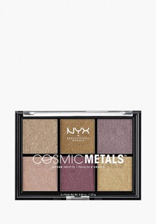 Палетка для глаз Nyx Professional Makeup Сosmic metals shadow palette, оттенок 01, 8 г