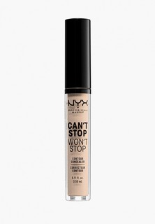 Консилер Nyx Professional Makeup Cant Stop Wont Stop Contour Concealer, оттенок 02 Alabaster, 3,5 мл