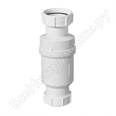Сифон mcalpine самозакрывающийся сливной "сухой" клапан, вход 1 1/2" в, mrnrv40-pb