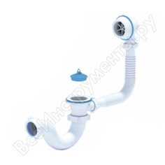 Сифон для ванны ани пласт трубчатый с пробкой, 1 1/2 дюйма x 40 мм, пластиковая сетка c6150 025-0042