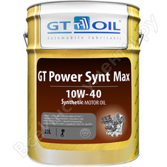 Масло power synt max, sae 10w-40, api ci-4, 20 л gt oil 8809059408049