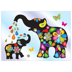 Набор для изготовления картины Клеvер Слоники КЛЕВЕР