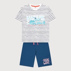 Комплект футболка/шорты Crockid Морские киты