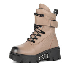 Ботинки Бежевые ботинки из нубука Respect