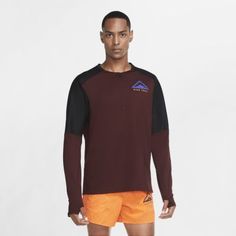 Мужская футболка для трейлраннинга с длинным рукавом Nike