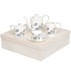 Сервиз чайный из керамики, 15 предметов, 200 мл, Котики 264-295