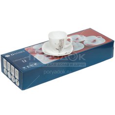 Сервиз чайный из стеклокерамики, 12 предметов, Орфей FKFB-210-130303 Daniks