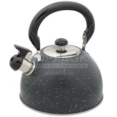 Чайник из нержавеющей стали Daniks M-009B со свистком, 3 л