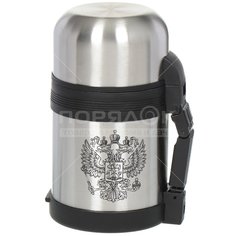 Термос из нержавеющей стали Daniks SL-60GX серебристый с универсальным горлом, 0.6 л