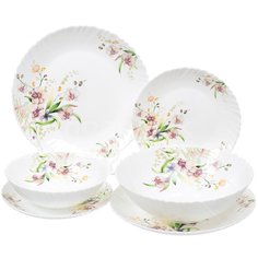 Сервиз столовый из стеклокерамики, 19 предметов, Английский сад 131-21007