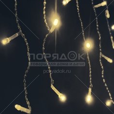 Гирлянда бахрома Космос KOC_CUR100LED_W, белый свет, 100 ламп, 2.5х0.5 м