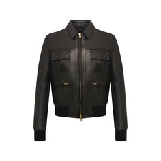 Кожаный бомбер Amiri